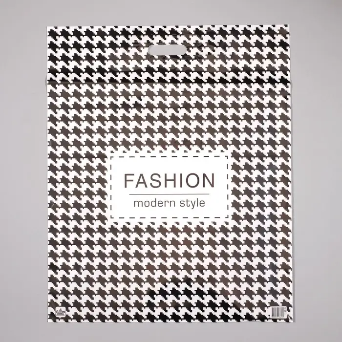 Пакет &laquo;Шанель&raquo;, полиэтиленовый с вырубной ручкой, 50&times;60 см, 100 мкм