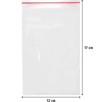 Пакет с замком (Zip Lock) 12х17 см, 35 мкм, 1000шт/уп