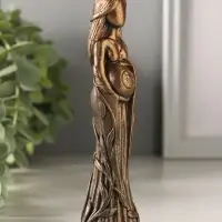 Фигурка - оберег &laquo;Луна&raquo;, 15&times;4&times;4 см, гипс под бронзу винтаж