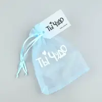 Мешочек подарочный из фатина с термонаклейкой «Ты чудо», 11 х 16 см +/- 1.5 см
