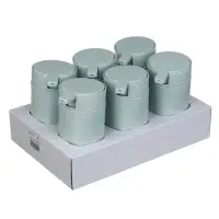 VETTA Дозатор для жидкого мыла, пластик, 350 мл, 14,5x9,5x7 см, мятный