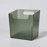 Органайзер для хранения &laquo;GREEN&raquo;, навесной, 1 секция, с клеевой основой, 11.5&times;8&times;11 см, полупрозрачный, зелёный