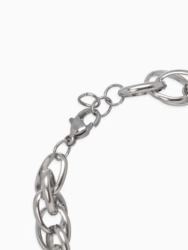 Браслет цепочка с подвесками &laquo;Сердце и медальон с надписью я тебя люблю&raquo;, L=19 см, металл, цвет серебро