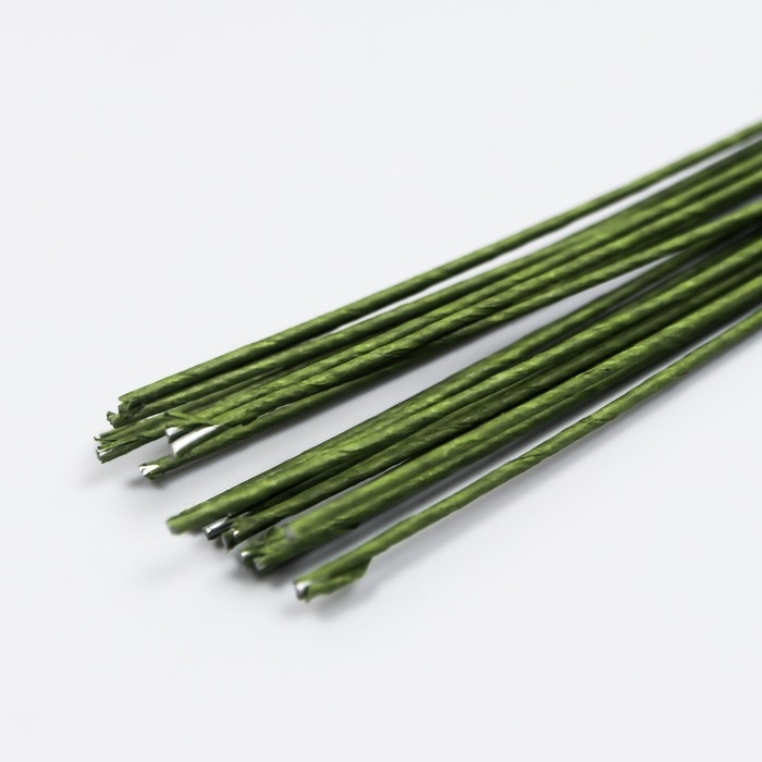 Проволока для творчества "Зелёная" (набор 20 шт) 0,9 мм, 36 см