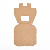 Коробка складная, с окном, крафтовая, 9×7×4 см