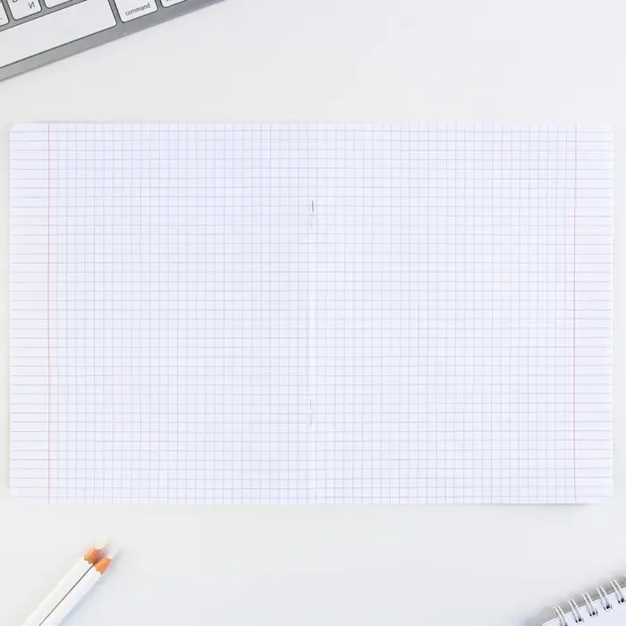 Тетрадь в клетку, 12 листов, А5, на скрепке, блок №1, ArtFox study, МИКС