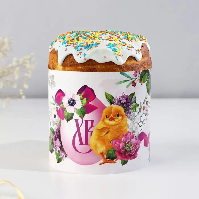 Форма ободок для кулича «ХВ» на пасху, 32.2×9 см Форма ободок для кулича «ХВ» на пасху, 32.2×9 см