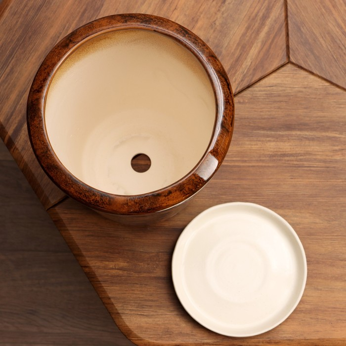 Набор горшков 3шт. Набор горшков 3шт. "Конус" 20 л/ 8,5 л/ 3,5 л коричневый