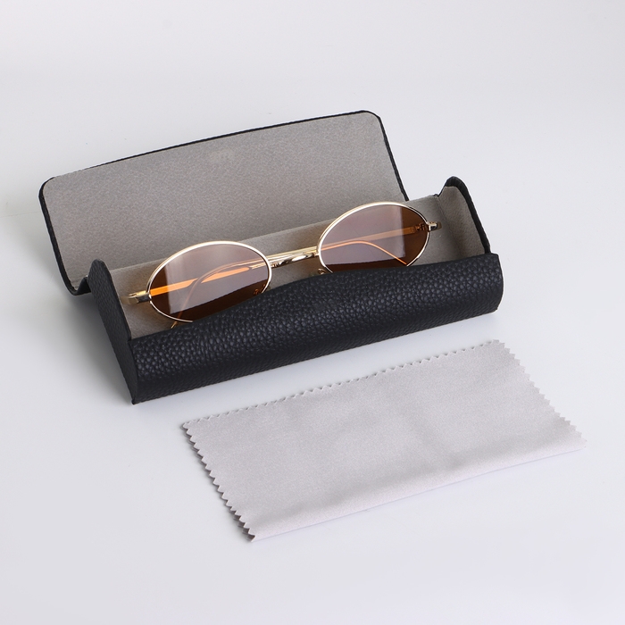 Футляр для очков на магните, длина 16 см, цвет чёрный Футляр для очков на магните, длина 16 см, цвет чёрный