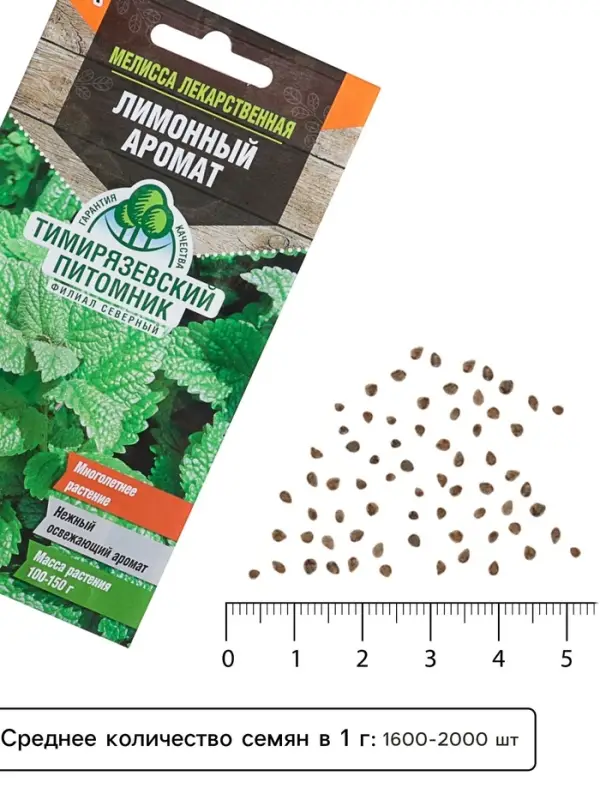 Семена Мелисса лекарственная &laquo;Лимонный аромат&raquo;, 0.1 г, &laquo;Тимирязевский питомник&raquo;