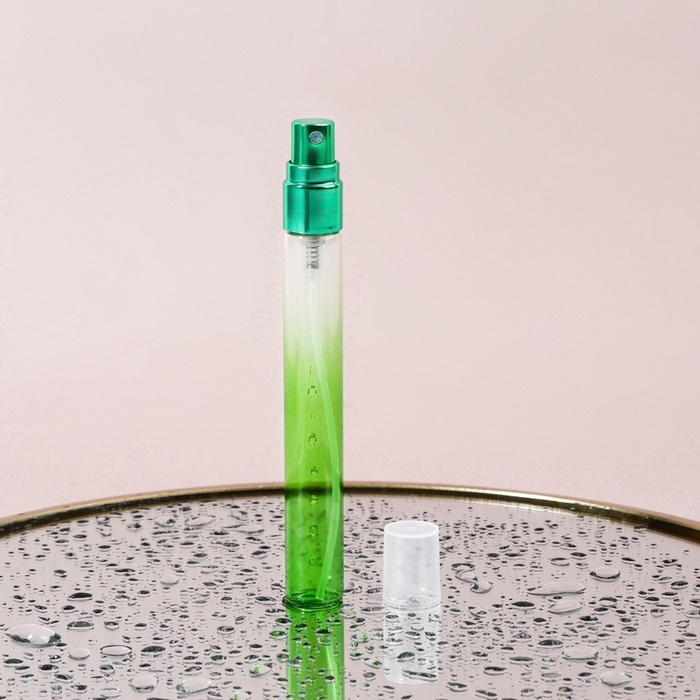 Флакон стеклянный для парфюма «Амбре», с распылителем, фасовка - 6 шт, 10 мл, цвет МИКС