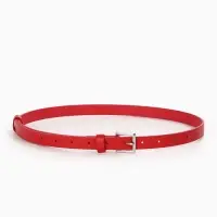 Ремень женский, 1 прокол, пряжка металл, 1.8&times;105 см, красный