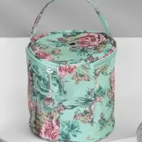 Сумка-футляр &laquo;Розы&raquo;, 1 люверс, d=14&times;14.5 см, разноцветная