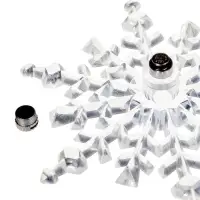 Подвеска светодиодная &laquo;Снежинка&raquo; 14 см, 1 LED, от батареек LR41&times;3, свечение синее/красное