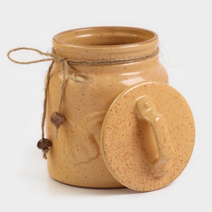 Банка для чеснока "Ретро" 1л / 16х11,5см, каракум