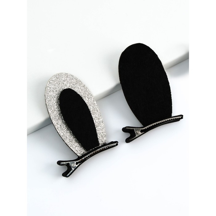 Заколки-ушки для волос «Девчуля», ушки зайки, 1 х 5 х 9 см Заколки-ушки для волос «Девчуля», ушки зайки, 1 х 5 х 9 см