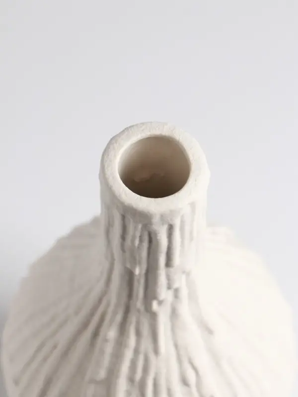 Ваза для цветов &laquo;Кристилис&raquo;, 22&times;10.5 см, керамика, белая