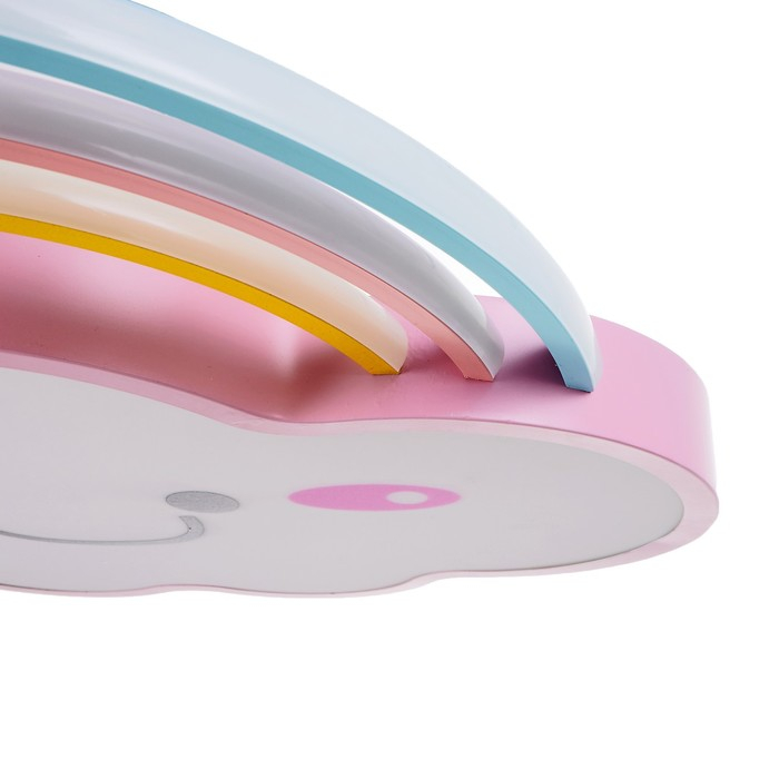 Светильник с ПДУ "Облачко" 1хLED 70Вт 3000-6000К диммер розовый 60х50х6 см BayerLux