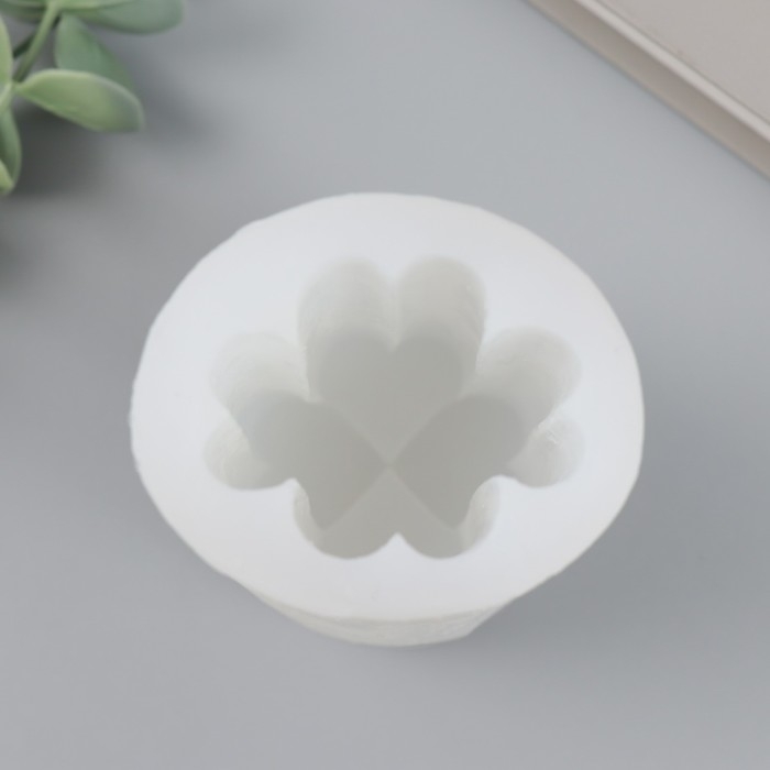 Молд силикон для свечи Молд силикон для свечи "Четырехлистник. Столбик" 5,5х9,8 см