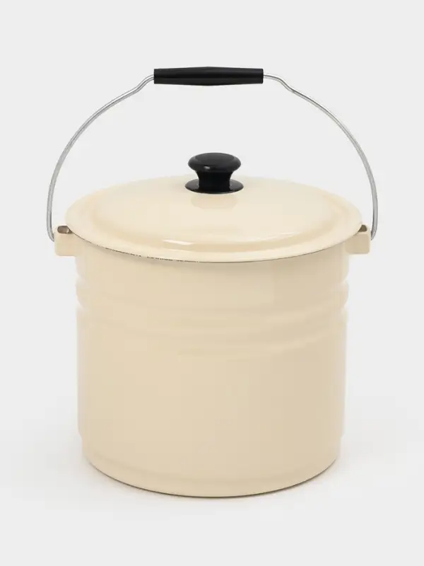 Ведро ц/шт с/кр 10л (слоновая)Без декора Ведро ц/шт с/кр 10л (слоновая)Без декора