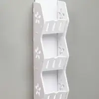 Полка для ванной комнаты, 11&times;9&times;43 см, цвет белый