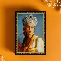 Шкатулка «Краса», 10×14 см, лаковая миниатюра