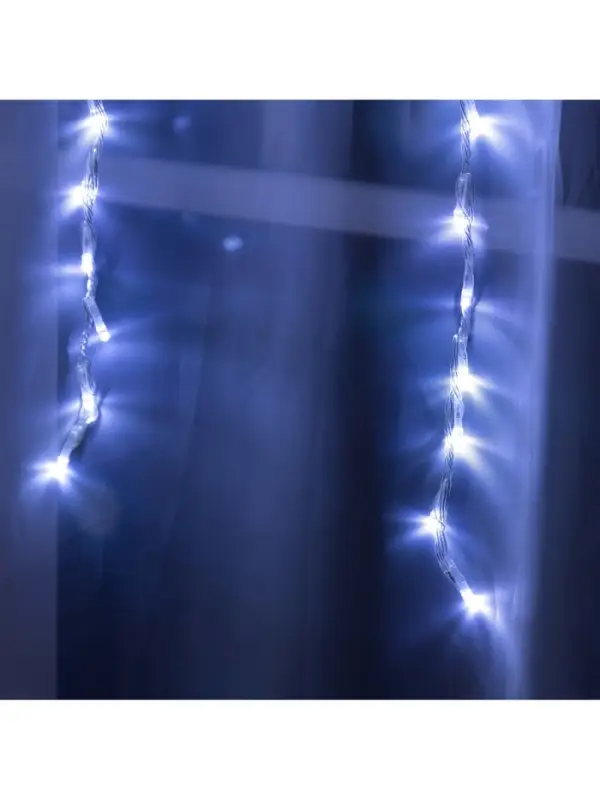 Гирлянда &laquo;Водопад&raquo; 2&times;1.5 м, IP20, прозрачная нить, 400 LED, свечение белое, 8 режимов, 220 В