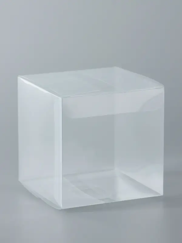 Складная прозрачная коробка из PVC, для упаковки подарков, 8&times;8&times;8 см