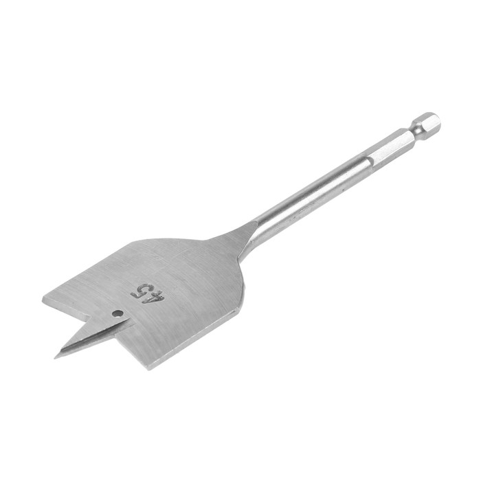 Сверло по дереву перовое ТУНДРА, шестигранный хвостовик, 45 х 152 мм Сверло по дереву перовое ТУНДРА, шестигранный хвостовик, 45 х 152 мм