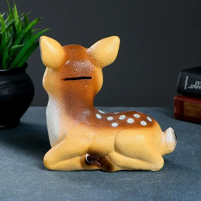 Копилка для денег &laquo;Оленёнок&raquo;, гипс, 16&times;11&times;17 см