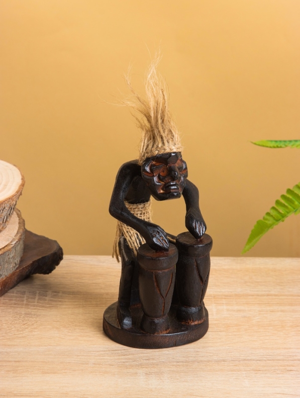 Сувенир «Абориген барабанщик», 7×7×15 см, дерево Сувенир «Абориген барабанщик», 7×7×15 см, дерево