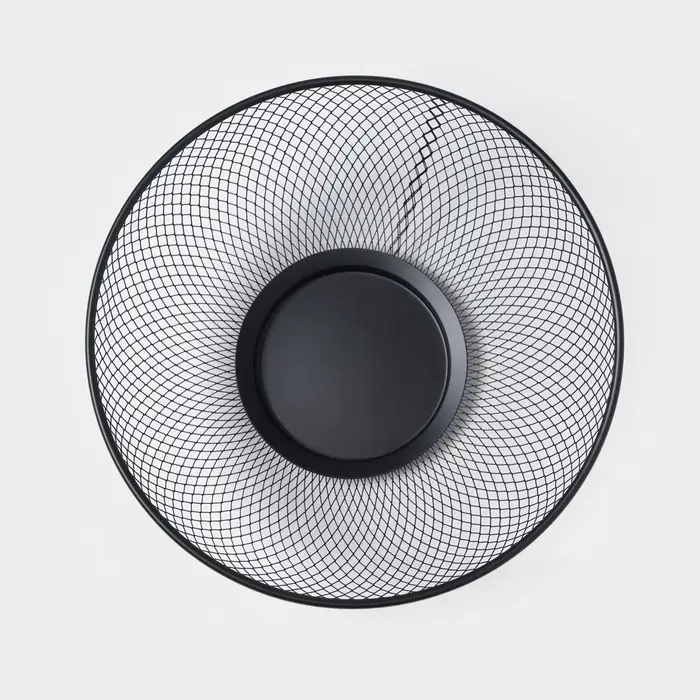 Фруктовница Доляна &laquo;Сетка&raquo;, 26.5&times;26.5&times;12.8 см, чёрная