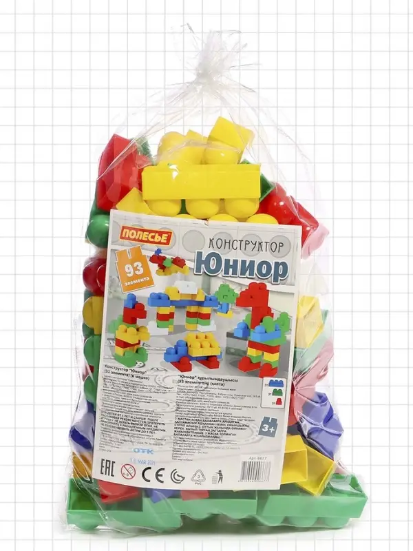 Конструктор &laquo;Юниор&raquo;, 93 детали