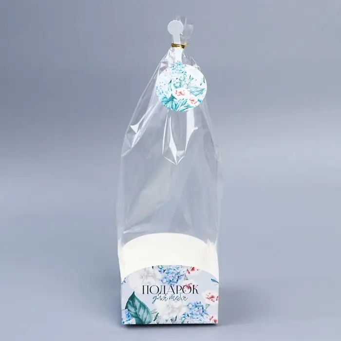 Пакет подарочный с коробкой, упаковка, «Нежность», 12 х 12 х 40 см Пакет подарочный с коробкой, упаковка, «Нежность», 12 х 12 х 40 см