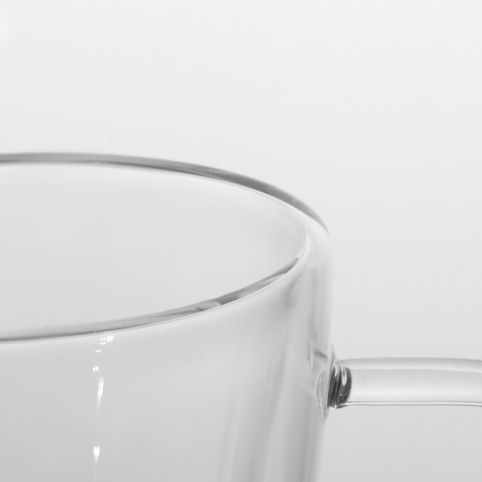 Кружка стеклянная с двойными стенками «Дуо», 300 мл Кружка стеклянная с двойными стенками «Дуо», 300 мл