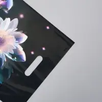 Пакет полиэтиленовый с вырубной ручкой "Бутон" 30 х 40 см 60 мкм