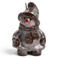 Свеча новогодняя &laquo;Снеговик&raquo;, 5.5&times;4.5&times;9 см, 2 ч
