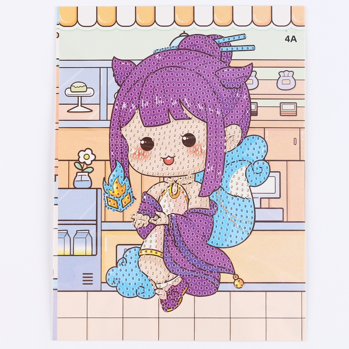 Алмазная вышивка «Майко», 13,7 × 18,3 см, картон, с частичным заполнением