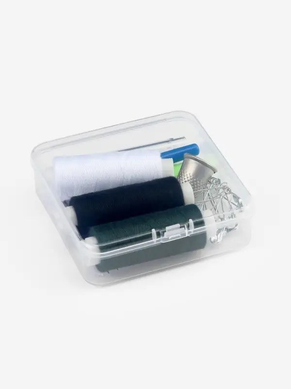Швейный набор, 31 предмет, в боксе, 7.5&times;7.5&times;2.5 см