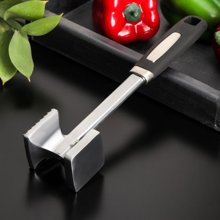 Молоток для мяса Доляна «Марейп», 26 см, нержавеющая сталь Молоток для мяса Доляна «Марейп», 26 см, нержавеющая сталь