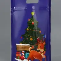 Пакет подарочный, с zip-lock застежкой, "Снеговик и его друзья", 15х22см МИКС Пакет подарочный, с zip-lock застежкой, "Снеговик и его друзья", 15х22см МИКС