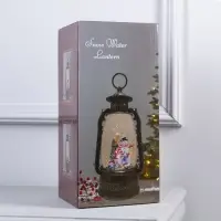 Светодиодная фигура &laquo;Фонарь с Дедом Морозом&raquo; 15&times;30&times;12.5 см, пластик, от батареек ААх3, USB, свечение тёплое белое