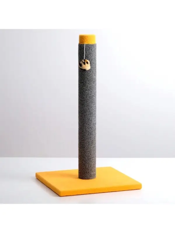 Когтеточка &laquo;Столбик&raquo; Lowcost, 54&times;31 см, с игрушкой, ковролин, МИКС