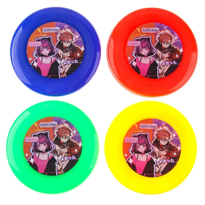 Фрисби, летающая тарелка «Аниме», 18 см, в шоубоксе, МИКС