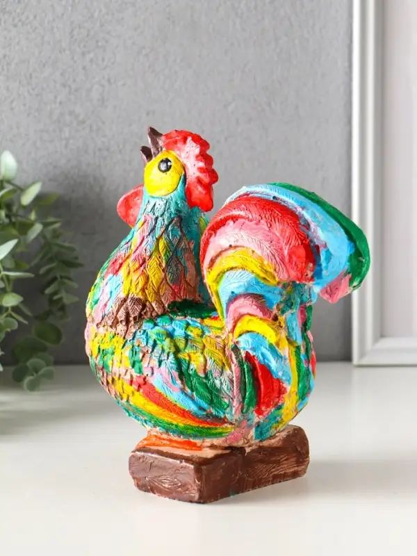 Копилка для денег «Петух», гипс, 21.5×19×11 см Копилка для денег «Петух», гипс, 21.5×19×11 см