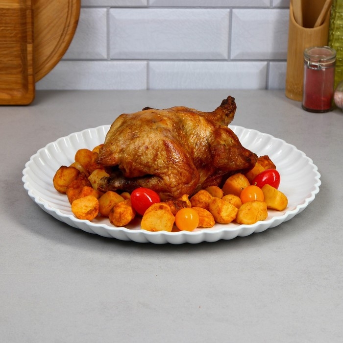 Блюдо «Карина», 36 см, круглое, фарфор, Иран Блюдо «Карина», 36 см, круглое, фарфор, Иран