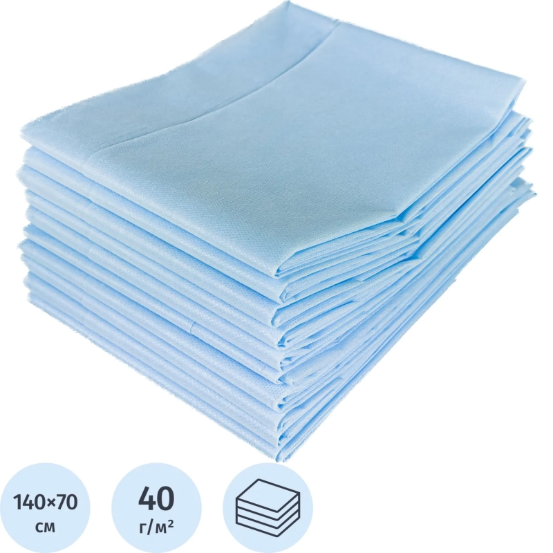 Простыня н/с 140х70см спанбонд пл 35-40 лам Tutami span L  10шт/уп Гекса