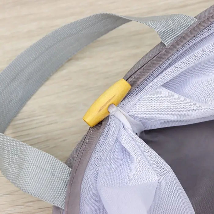 Корзина для белья складная Доляна, 35&times;35&times;43 см, серая