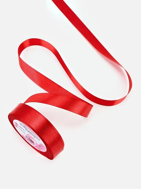 Лента атласная, 20 мм, 23&plusmn;1 м, красная №26