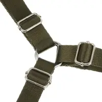 Шлейка для животных тм VETTA, нейлон, хаки/беж, обхват шеи 35-50см, обхват груди 45-55см, размер M